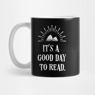 A Good Day to Read Bookworm Quotes Mug